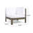5-PIECE V SHAPE SOFA SET, WHITE