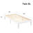 Solid Wood Platform White Bed With Wooden Slats No Box Spring Needed Easy Assembly 12 Inch Classic-1589529329