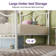 Anterrio Metal Open-Frame Bed with Butterfly Pattern Design Headboard and Footboard