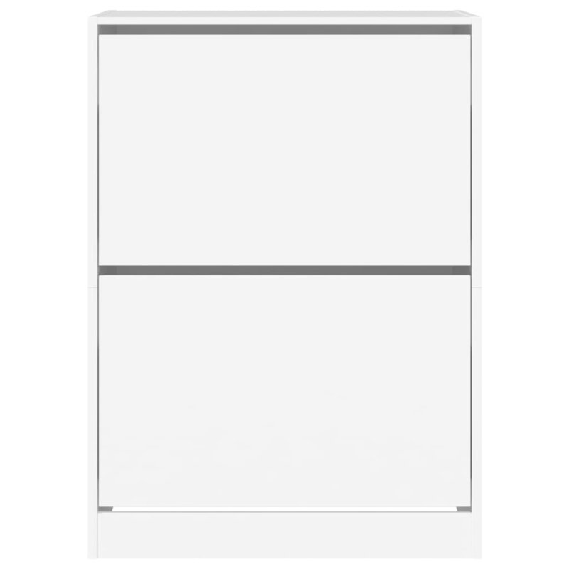 12 Pair Shoe Storage Cabinet, White