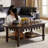 Solid wood coffee table with retro design-123430265