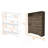 Cranbery 2-Shelf Shoe Rack Dark Brown-1098088850