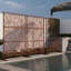 Panneau d'intimité en métal avec motif 4 pi. Stanaford-1167337561-1161215145