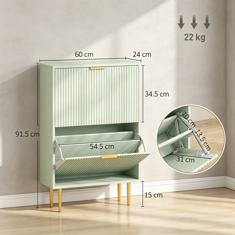 Shoe Storage, Light Green