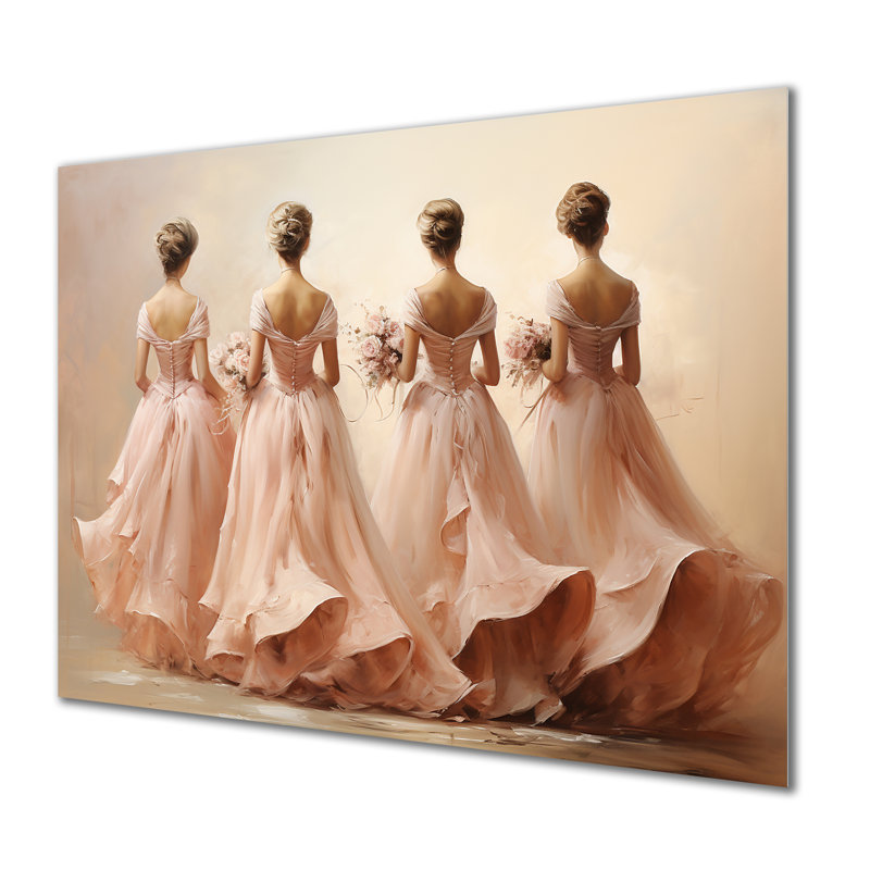 «Pink Balletic Elegance II» - art mural en métal dansant MT133336, H 30 po x l 40 po x P 1,5 po