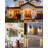 18'' Large Motion Sensor Outdoor Lights 2 Packs, Dusk To Dawn Exterior Lighting Fixtures, Modern Black Outdoor Sconces Porch Light For House, Outside Farmhouse Wall Lanterns For Front Door, Garage
