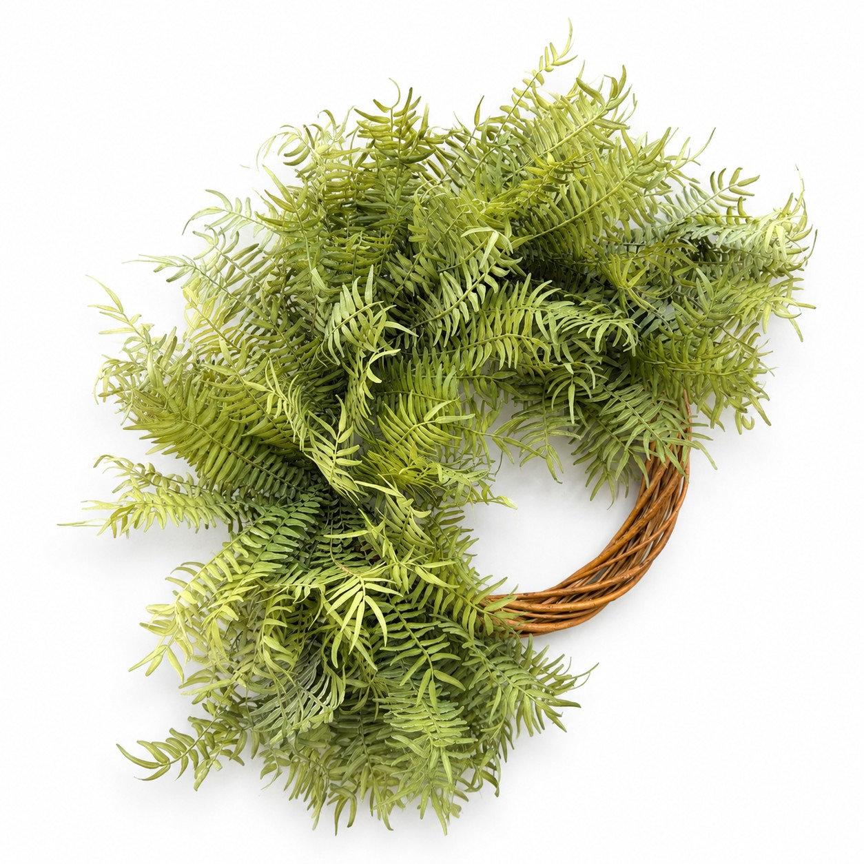 26'' Faux Fern Plastic Wreath