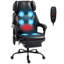 Fauteuil de massage réglable à conception réglable avec fauteuil de bureau noir vibrant à vibration