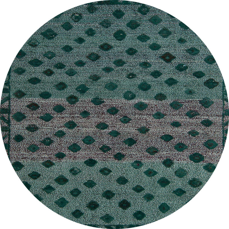 Geometric Indoor Rug, Round 6'