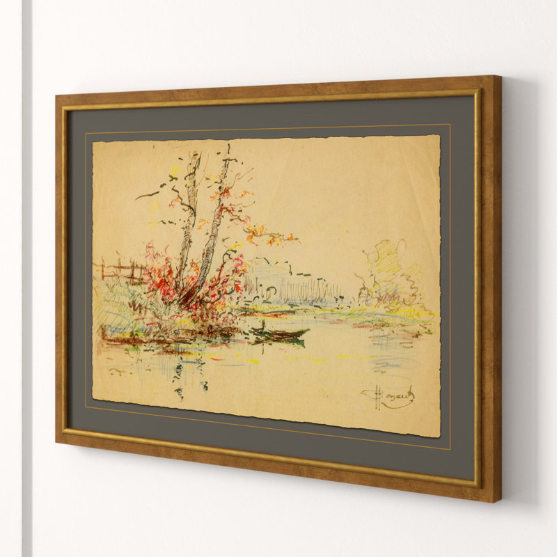 Étude de paysage hollandais - reproduction de cadre photo sur papier