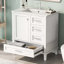 Meuble-lavabo simple 30 po avec plateau Solmayra-444434335