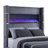 Haven Grey Upholstered Queen Bed