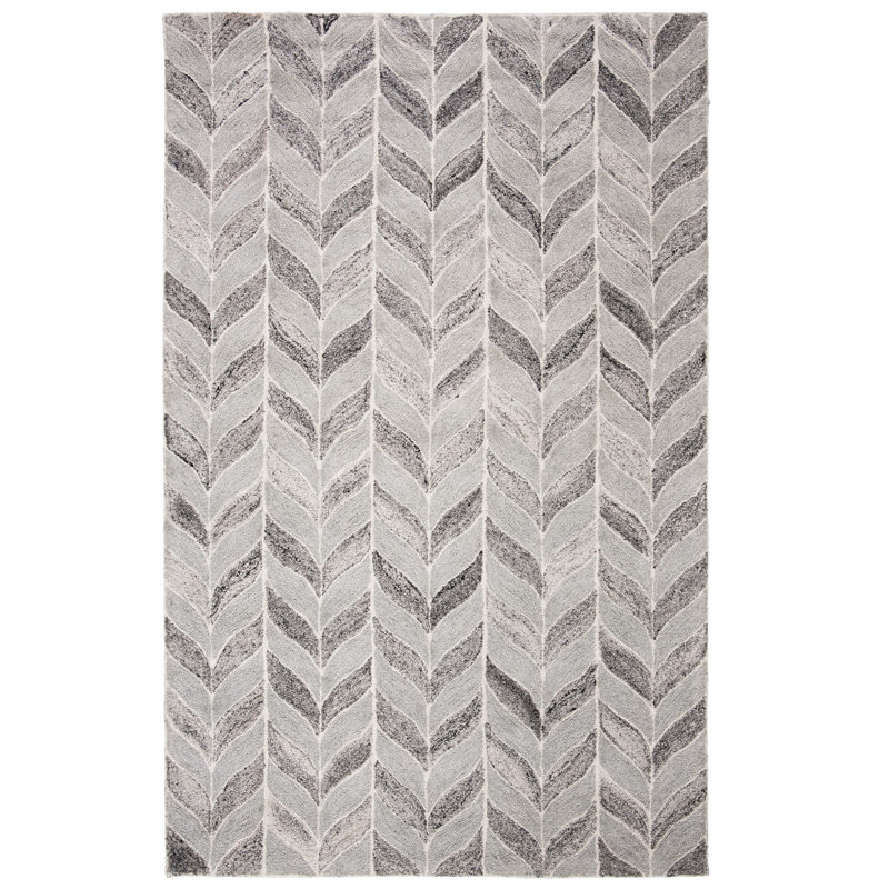 Nit Hand Tufted Performance Chevron Rug, Rectangle 8' x 10'