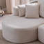 Canapé modulaire incurvé en tissu avec méridienne, mousse haute élasticité, conception ergonomique, aucun assemblage requis-547818993