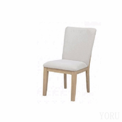 Upholstered Dining Chair Set Of 2, Light Oak Wood Finish Dining Room Side Chair Set