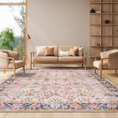 Christa Oriental Cream Area Rug