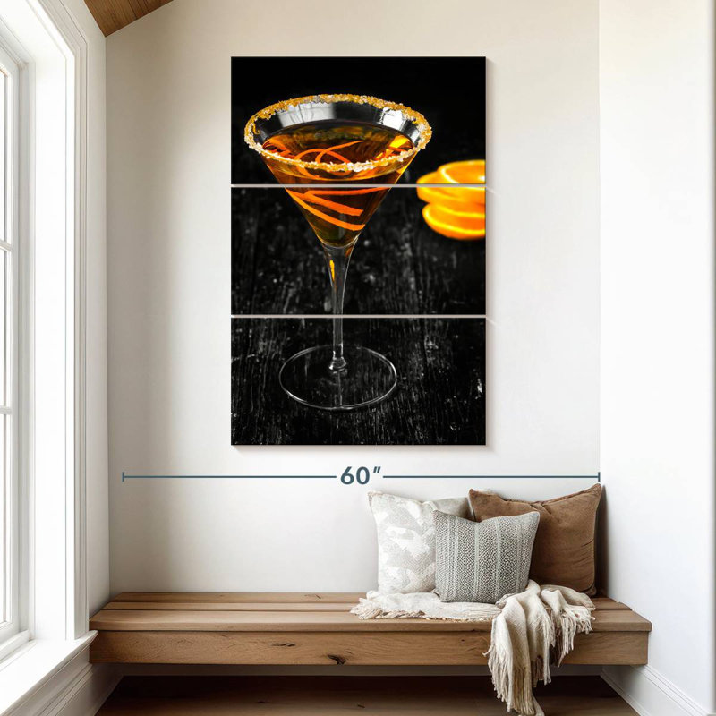 Yarlin Citrus Martini Cocktail, 50" H x 32" W