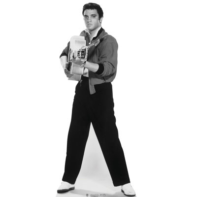 Accroche en carton de guitare elvis