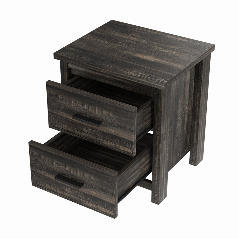 Ensembles de chambre avec cadre de lit grand en bois Brandenn