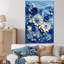 «Blue and White Botanical Tiles II» - art mural botanique-811590824-844764464