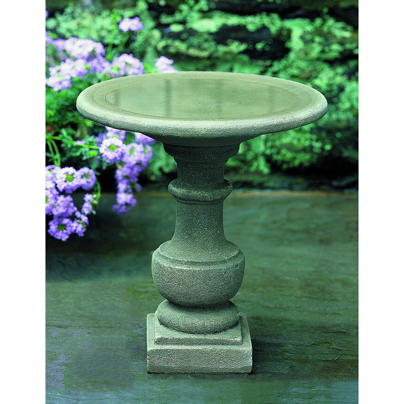 Siena Birdbath, Brownstone