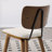18.9" H Mid-Century Modern Dining Chair, Set of 6, Upholstered Side Chair with Padded Seat Cushion & Curved Backrest-168889503-168889488