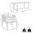 Aerilyn 4 - Person Wood Patio Dining Set with Rectangular Table , Cushions Included-93696391-93696392