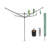 Brabantia Lift-O-Matic Outdoor Clothesline (164 ft) with Ground Spike, Cover, Clothespins and Bag-67236706