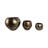 3 Piece Round Metal And Aluminum Planters With Textured Design In Sleek Contemporary Style For Modern Versatile Decor And Durable Decorative Accent Pieces With Sophisticated Artistic Appeal-1447820465