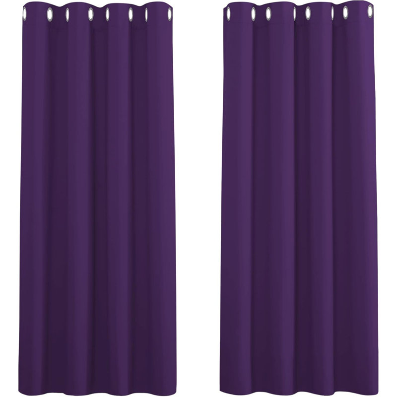 Blackout Curtain Pair, Purple