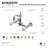 Kingston Brass Heritage Double-Handle 2-Hole Wall-Mount Bridge Kitchen Faucet-93672761