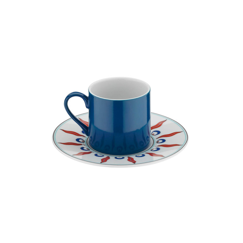 Handmade Porcelain China Porcelain Espresso Cup Teacup and Saucer