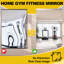 Grand miroir de gymnase à domicile 72 x 60 couverture totale-482280910-482280909