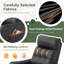 Upholstered Heated Massage Chair-101034444