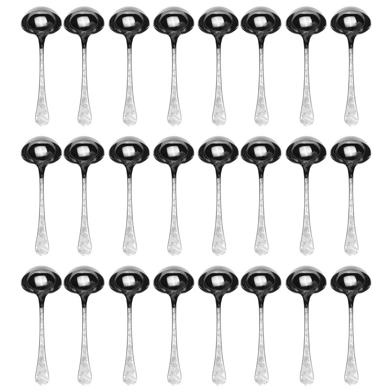 Venere Gravy Ladle - 24 Pieces - Stainless Steel, Silver