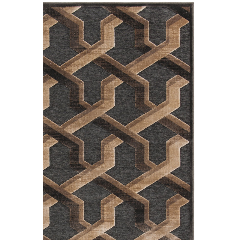 Tapis géométrique Pittenger Performance, Rectangle 7 pi 6 po x 10 pi 6 po