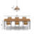 Ellisburg 18.5''W 1-Light Metal and Cane Transitional Pendant