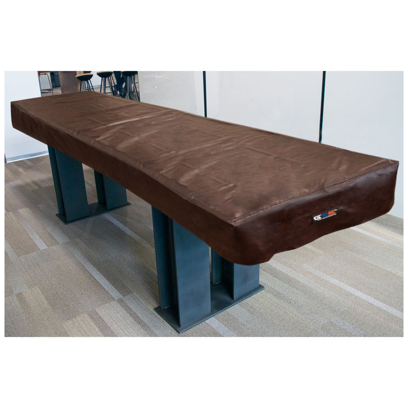 Housse de table de jeu de palets en similicuir robuste GSE pour table de 9 pi / 12 pi / 14 pi / 16 pi GSE, L 171 po x l 26 po