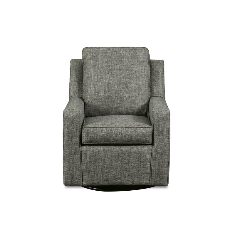 Fauteuil oscillant pivotant Miley avec tissu graphite brossé - fabriqué aux États-Unis, Graphite brossé