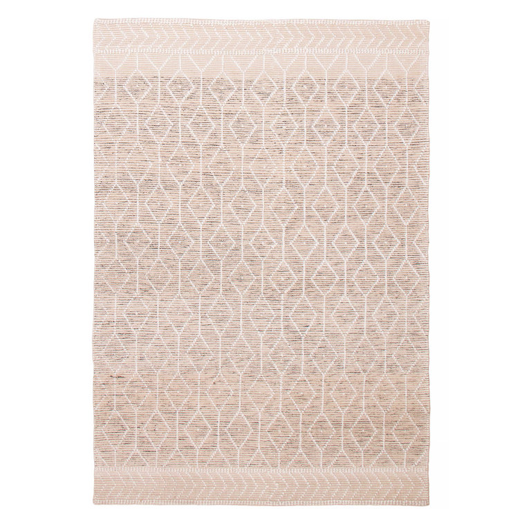 Foundry Select Sukainah Hand Braided Wool Geometric Rug 