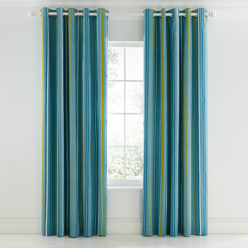 Mr Fox 100% Cotton Room Darkening Curtain Pair, 167 W x 183 D cm