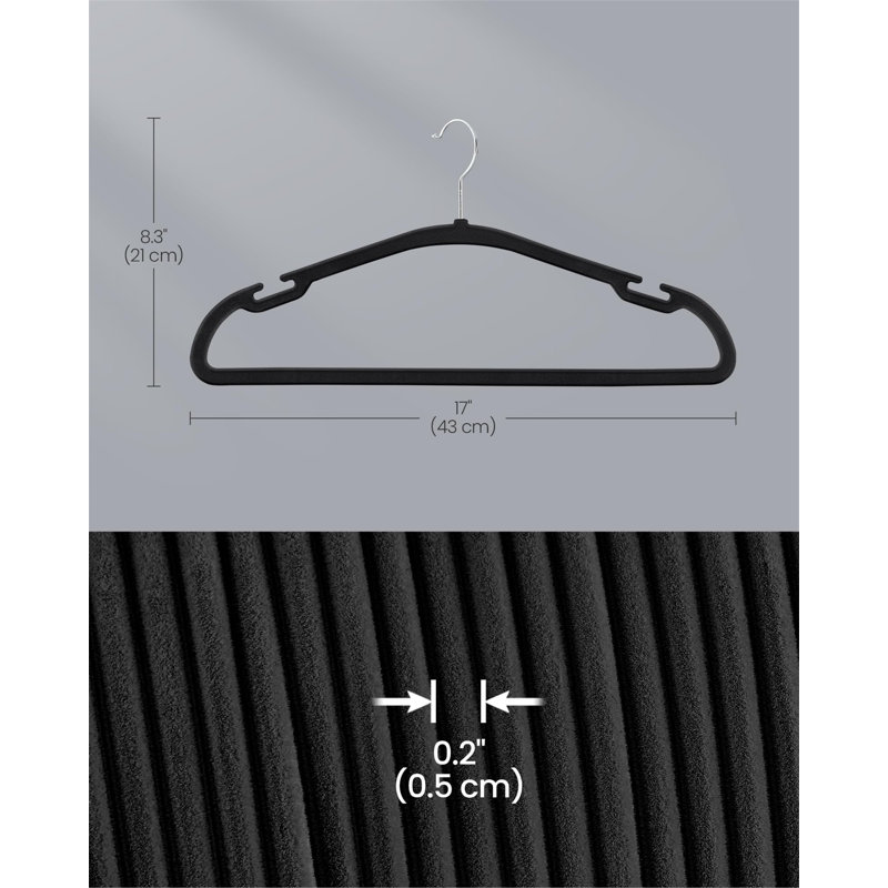 Balcar Velvet Standard Hanger, Black