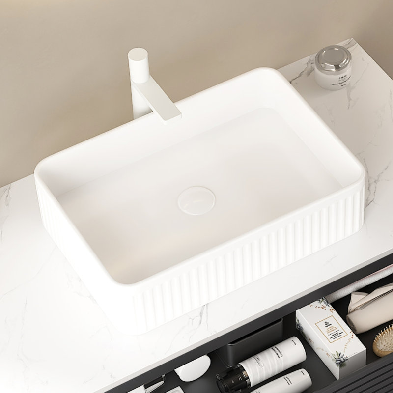 Comptoir en marbre artificiel blanc de 30 po, épais de 0,59 po et fonctionnel, résistant aux égratignures, imperméable, facile à nettoyer, à la mode pour différentes conceptions pratiques, divers motifs