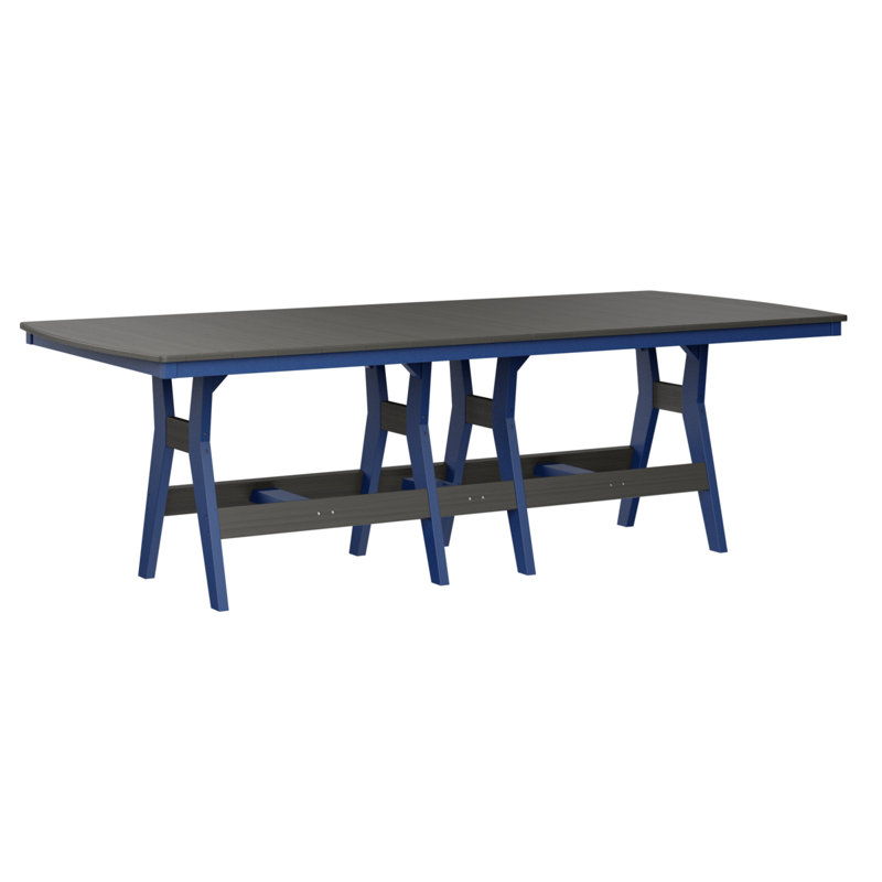 Harbor Outdoor Bar Table, Pacific Blue, Coastal Gray
