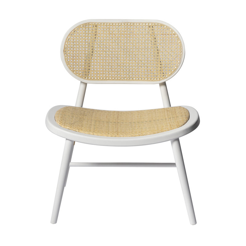 Millsap 16'' H Acacia Solid Wood Side Chair, White