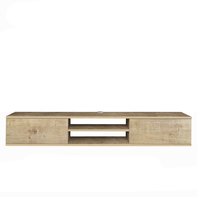 Bonacci TV Stand for TVs up to 78", Oak Wood