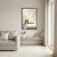 Art moderne sur toile en marbre avec ciel nuageux-133484001