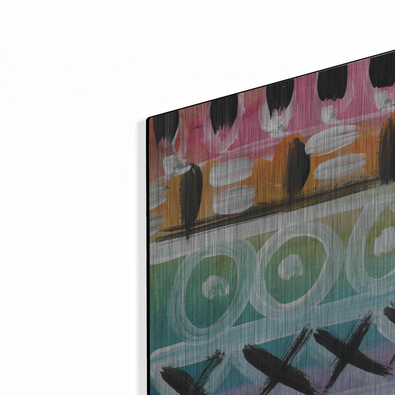Ivy Bronx «Fiesta III» par Linda Woods, art mural en métal, H 16 po x l 12 po
