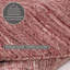 , Red Round Pure Solid Colour Hand Woven Hand Loomed Area Rug-102747176