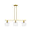 3 - Light Brushed Brass Pendant